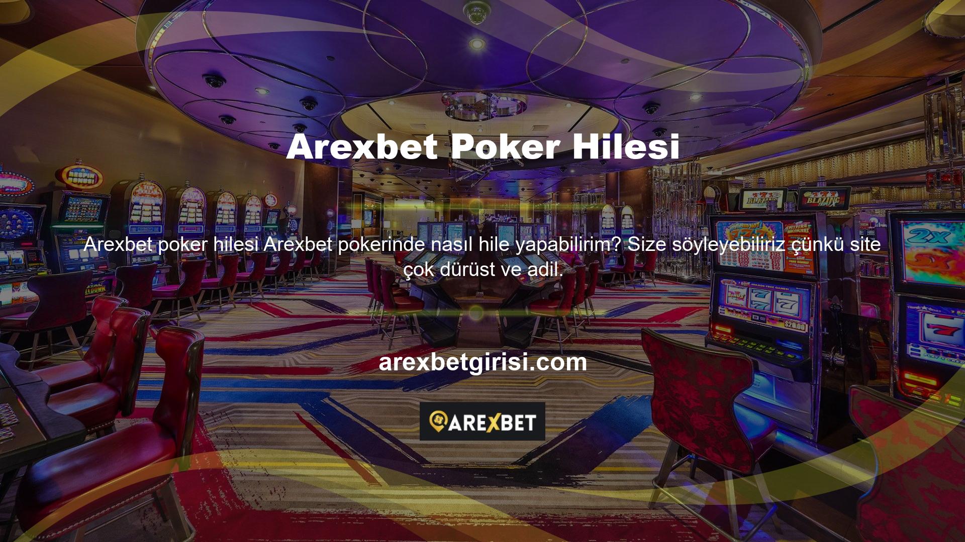 Bu şekilde, Arexbet poker seçeneklerine güvenip güvenemeyeceğim sorusu her zaman site tarafından evet olarak cevaplanıyor